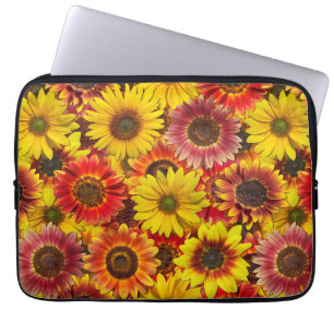 Housse Pour Ordinateur Portable Sunflowers Motif sans couture