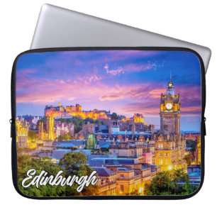 Housse Pour Ordinateur Portable Sunset Over Edinburgh, Écosse, Royaume-Uni