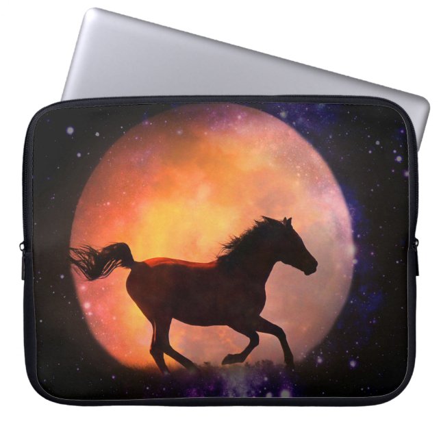 Housse Pour Ordinateur Portable Super Cool Cheval et Manche Ordinateur Portable Lu (Devant)