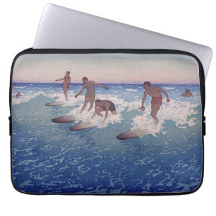 Housse Pour Ordinateur Portable "Surf-Cavaliers, Honolulu" - Charles W. Bartlett