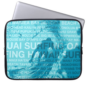 Housse Pour Ordinateur Portable Surf Hawaii GreenRoom Hawaiian WetsuitPortableSac