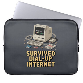 Housse Pour Ordinateur Portable Survivant de l'Internet à connexion commutée – Nos