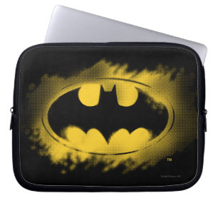 Housse Pour Ordinateur Portable Symbole Batman   Logo noir et jaune