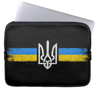 Housse Pour Ordinateur Portable SYMBOLE DU Drapeau Ukraine