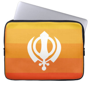 Housse Pour Ordinateur Portable Symbole Sikh Khanda Manche Ordinateur Portable