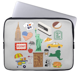 Housse Pour Ordinateur Portable Symboles de New York