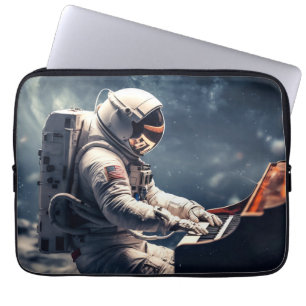 Housse Pour Ordinateur Portable Symphonie pour les étoiles L'astronaute Piano su