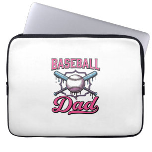 Housse Pour Ordinateur Portable T-shirt à motif de Baseball Dad Vintage Engraving