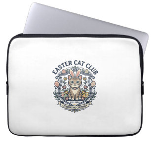 Housse Pour Ordinateur Portable T-shirt graphique de chat de Pâques - Easter Cat C