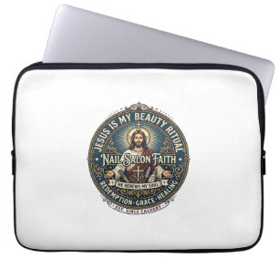 Housse Pour Ordinateur Portable T-Shirt Technicien Ongles Jésus Artiste Ongles Ins