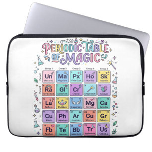 Housse Pour Ordinateur Portable Table périodique Licorne de Magie Cadeau Mignon Te