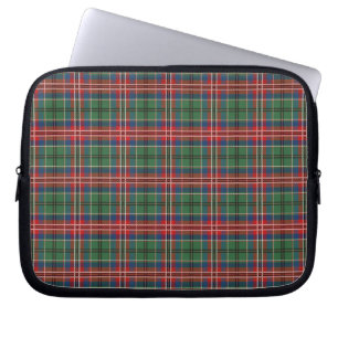 Housse Pour Ordinateur Portable Tartan Clan MacCulloch Carreaux Rouge Vert à carre