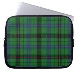 Housse Pour Ordinateur Portable Tartan Rustic Davidson Plaid Bleu Vert