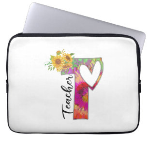 Housse Pour Ordinateur Portable Teacher Art Flower Teacher