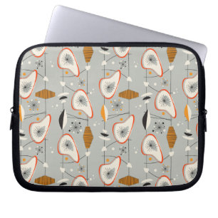 Housse Pour Ordinateur Portable Teal géométrique et motif bleu