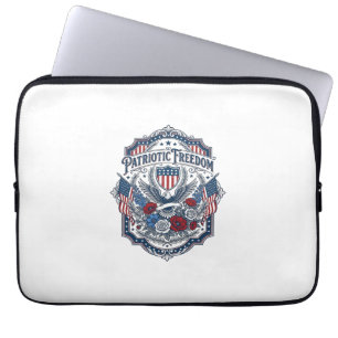 Housse Pour Ordinateur Portable Tee-shirt graphique vectoriel de fleuriste patriot