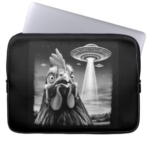 Housse Pour Ordinateur Portable Témoins de coq choqués Abduction d'ovni - Retro Sc