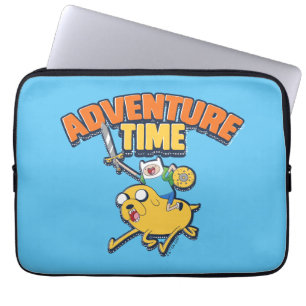 Housse Pour Ordinateur Portable Temps d'aventure Finn Riding Jake