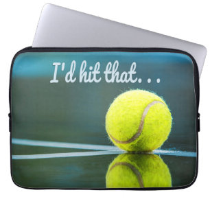 Housse Pour Ordinateur Portable Tennis-ball je frappais ce cadeau drôle