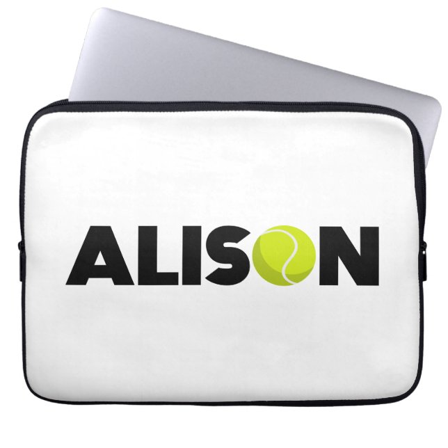 Housse Pour Ordinateur Portable Tennis d'Alison (Devant)