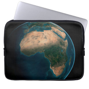 Housse Pour Ordinateur Portable Terre Pleine De L'Espace Au-Dessus Du Continent Af