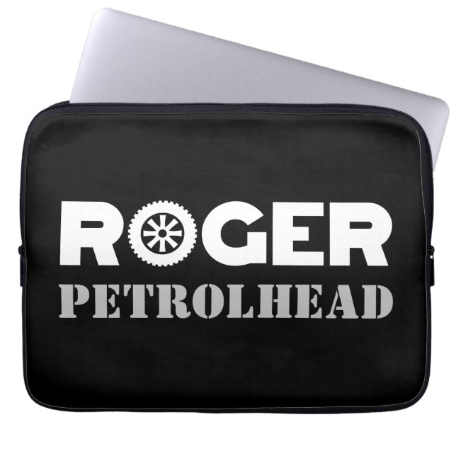 Housse Pour Ordinateur Portable Tête de Roger Petrol (Devant)