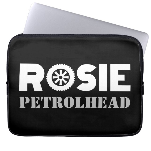 Housse Pour Ordinateur Portable Tête Rosie (Devant)