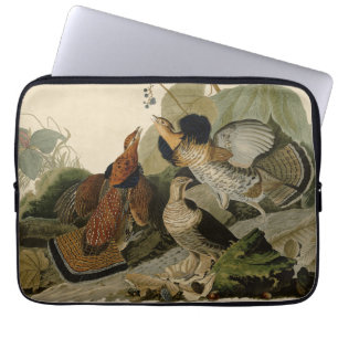 Housse Pour Ordinateur Portable Tétras rouffés - Audubon's Birds of America Po
