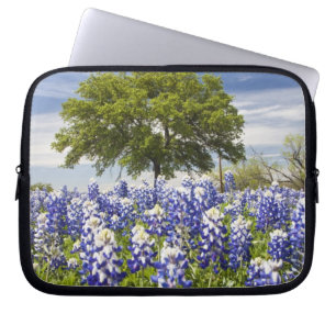 Housse Pour Ordinateur Portable Texas bleuets(lupinus texensis) et chêne