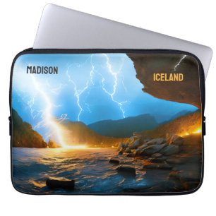 Housse Pour Ordinateur Portable Texte personnalisé Islande