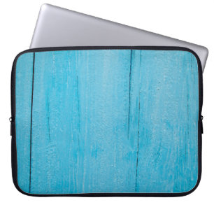 Housse Pour Ordinateur Portable texture Arrière - plan bleu bois