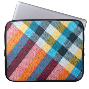 Housse Pour Ordinateur Portable Texture de fermeture de tissu, tissage de style th