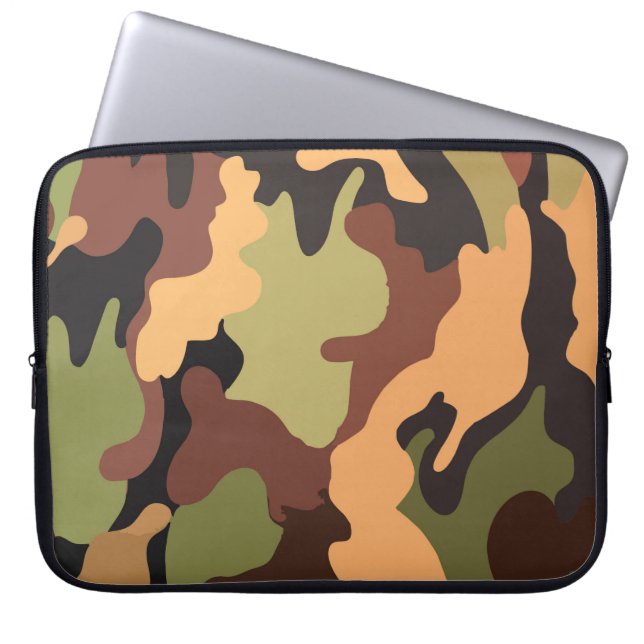 Housse Pour Ordinateur Portable texture de l'armée (Devant)