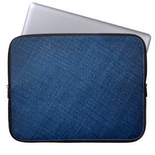 Housse Pour Ordinateur Portable Texture des jeans denim de la marine