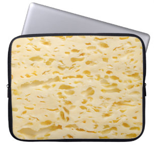 Housse Pour Ordinateur Portable Texture du fromage, trous caractéristiques