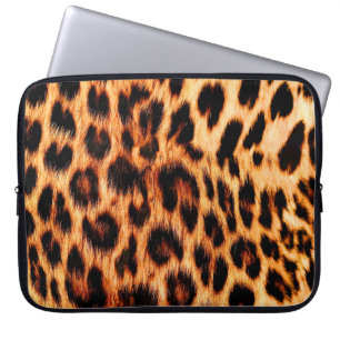 Housse Pour Ordinateur Portable Texture léopard, motif sans couture d'animal afric