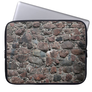 Housse Pour Ordinateur Portable Texture murale médiévale en pierre fond abstrait,