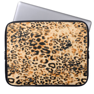 Housse Pour Ordinateur Portable Texture peau léopard, motif léopard