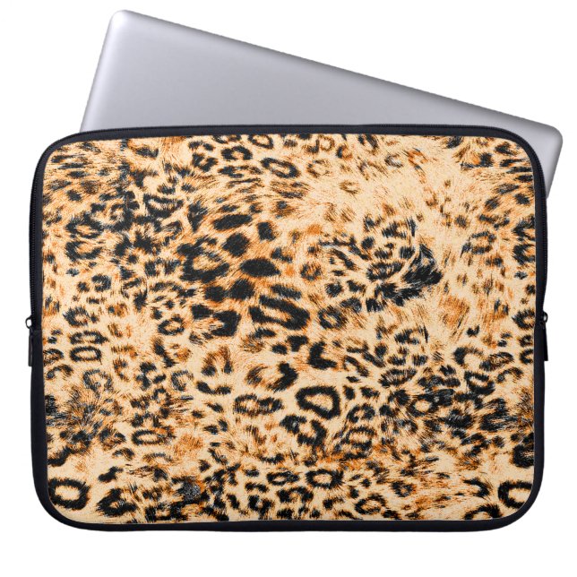 Housse Pour Ordinateur Portable Texture peau léopard, motif léopard (Devant)