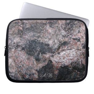 Housse Pour Ordinateur Portable Texture rosâtre de roche de nature avec des