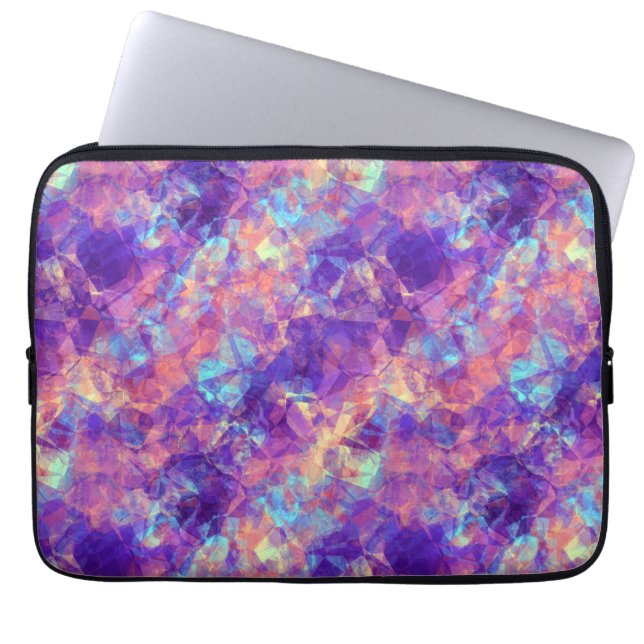 Housse Pour Ordinateur Portable Texture violette écrasée (Devant)