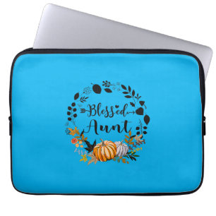 Housse Pour Ordinateur Portable Thanksgiving Bienheureuse Tante Citrouille Thanksg