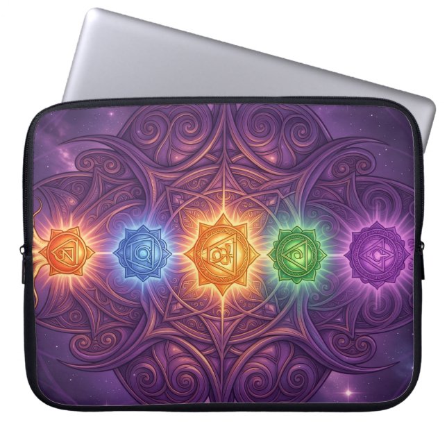 Housse Pour Ordinateur Portable The 7 Chakras´5 (Devant)