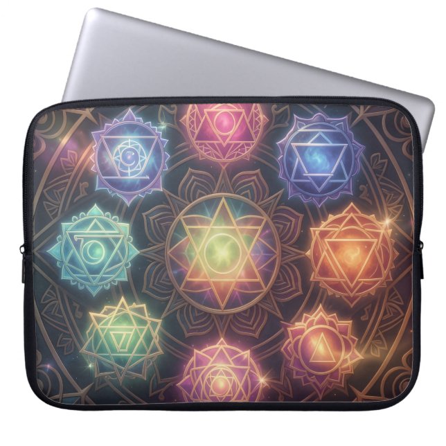 Housse Pour Ordinateur Portable The 7 Chakras´8 (Devant)
