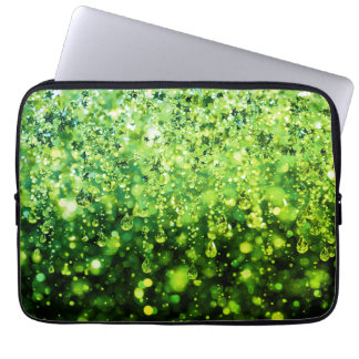 Housse Pour Ordinateur Portable This Is Not Green Rain on a Laptop Electronics Bag