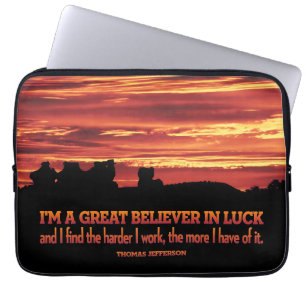 Housse Pour Ordinateur Portable Thomas Jefferson Citation Inspirationnelle "La cha