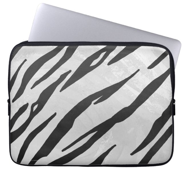 Housse Pour Ordinateur Portable Tiger noir et blanc (Devant)