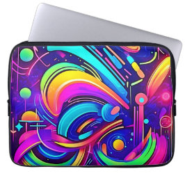 Housse Pour Ordinateur Portable Toile Cosmique : Un Univers de Couleur