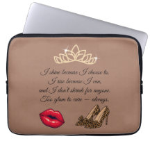 Too Glam To Care – Chic Quote