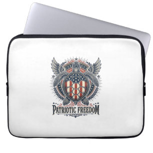 Housse Pour Ordinateur Portable Tortue de mer patriotique